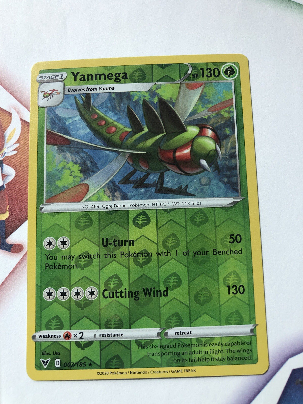 Yanmega - Vivid Voltage - Pokémon Reverse Holo - 007/185 - Near Mint