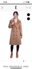 Love Token women  Camel Reversible Faux Shearing Coat Large/12
