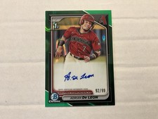 2024 Bowman Chrome Prospect Autographs Adrian de Leon #CPA-ADC (AU, RC) 92/99
