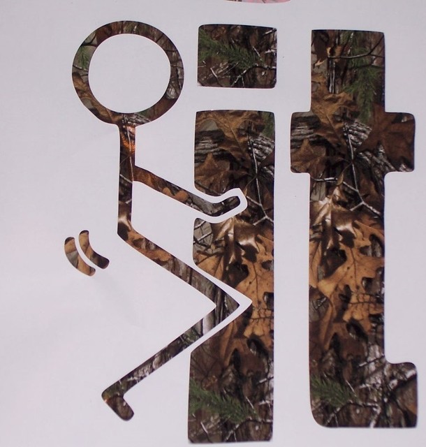 F It Real Tree Max M4 Camo Window Decal Decals Sticker