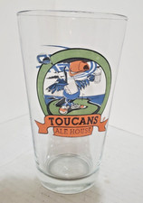 Toucans Ale House Bud Light Pint Beer GLASS ~ Brunswick Georgia Vintage Souvenir