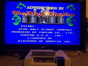 Disney Adventures in the Magic Kingdom (NES, 1990) With Manual