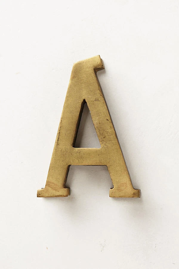 NUEVO CON ETIQUETAS Anthropologie Monograma Hierro Golpe - "A", "E", "P" o "T",  Foto 3 de 4