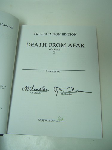 Roy Chandler Death From Afar Volume 2 Marine Corp Sniping 1st Ed w/ dj #236 - Picture 2 of 7