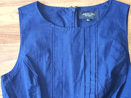 NWT Jason Wu for Target Fit & Flare Dress Womens Sz 6 Blue w/Red Sleeveless - Picture 2 of 2