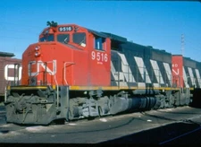 CNR 9516 GP40-2, Halifax, NS, 09/88; Kodachrome Original 