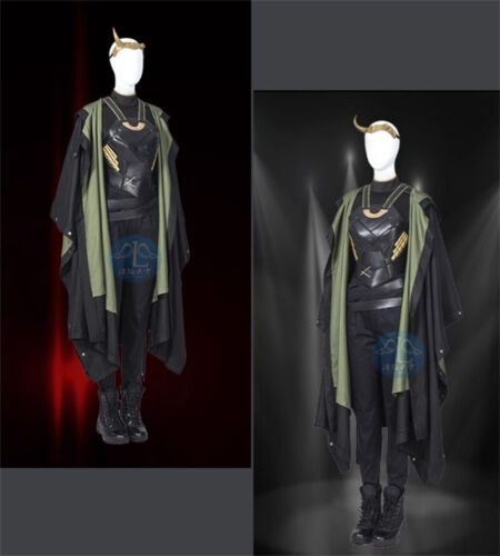 Costume Cosplay Loki Stagione 1 Lady Loki Abiti Halloween Set Completo Scarpe Donna - Foto 10 di 25