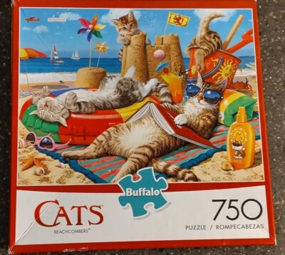Cats Collection Beachcombers Puzzle Buffalo Games  750 Piece Jigsaw