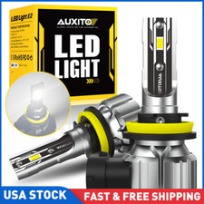 H11 H8 H9 LED Headlight Kit High Low Beam Bulb Super Bright 6500K White 360000LM