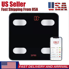 Bathroom Scale Digital Body Weight Scale with Backlit LCD Display Max 400lb US