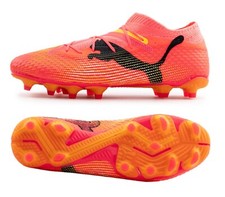 PUMA Men Future 7 Pro+ FG AG Cleats Orange Soccer Football Boot Spike 10770503