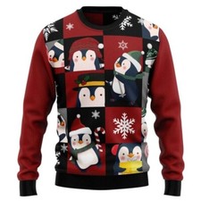 Cute Penguin Ugly Christmas Sweater love Penguin Ugly Sweater Xmas Gift