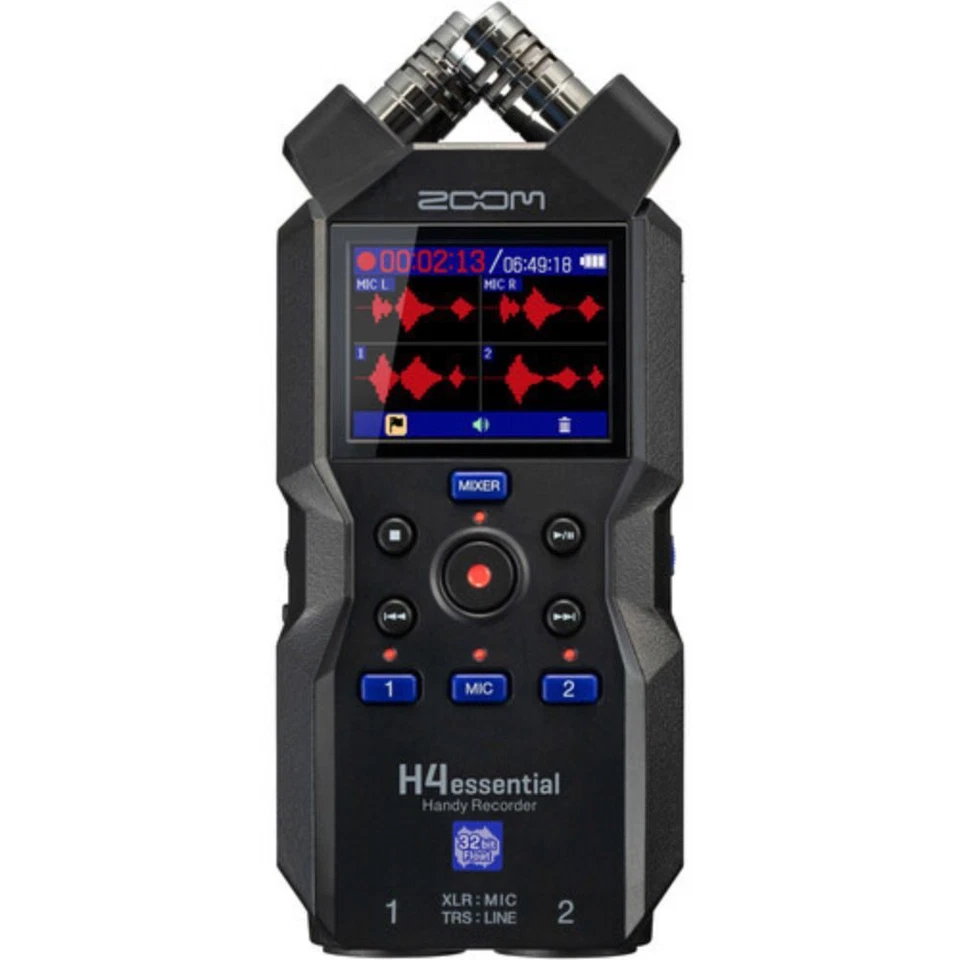 Zoom H4essential 4-Track 32-Bit Float Portable Audio Recorder - Image 2 of 4