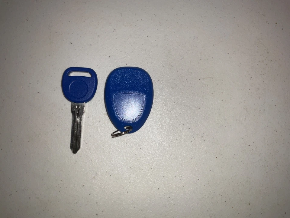 Reemplazo remoto llavero para GM azul marino con llave en blanco Foto 2 de 2