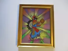 RICARDO MAYA PAINTING ORIGINAL AUTHENTIC CUBAN LISTED NATIVE AMERICAN ABSTRACT