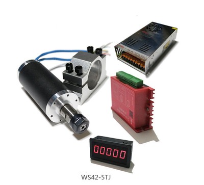 Brushless 500W Spindle Motor+Clamp Bracket+Brushless Motor Driver+Power Supply
