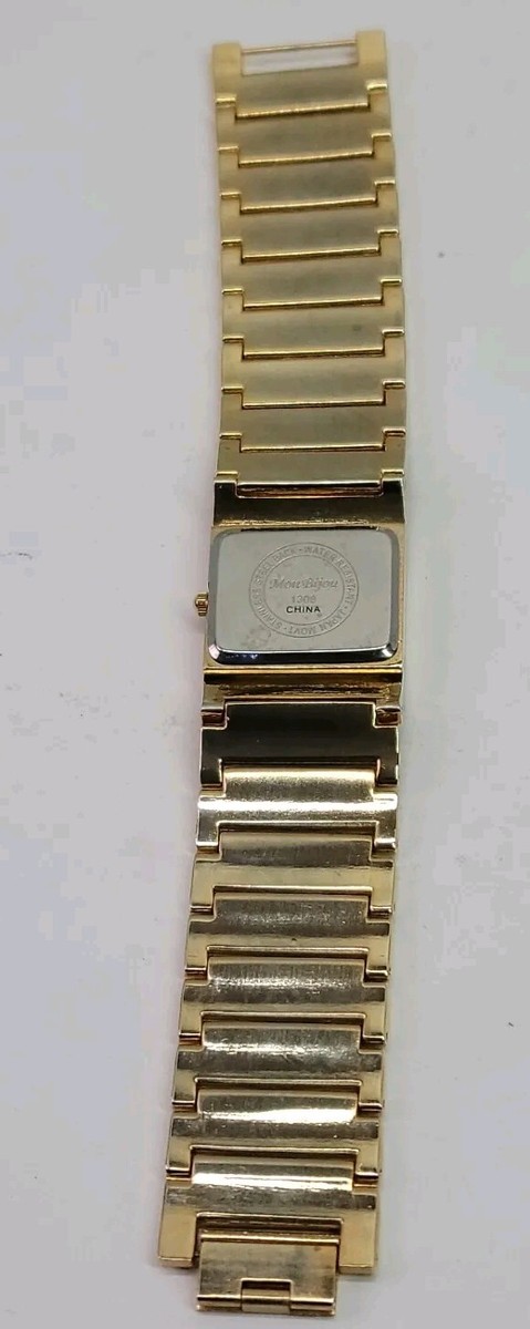 VTg Mon Bijou Quartz Watch Gold Tone 1309 China Orient Rhinestone Womens ladies VTg Mon Bijou Quartz Watch Gold Tone 1309 China Orient  main image 3
