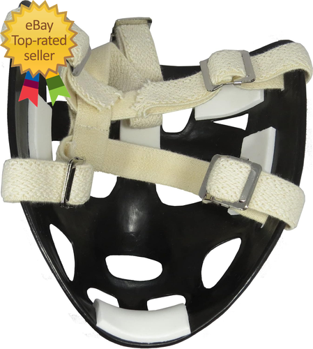Maschera portiere professionale, plastica ad alto impatto, fori di ventilazione casco hockey regolabili - Foto 2 di 3