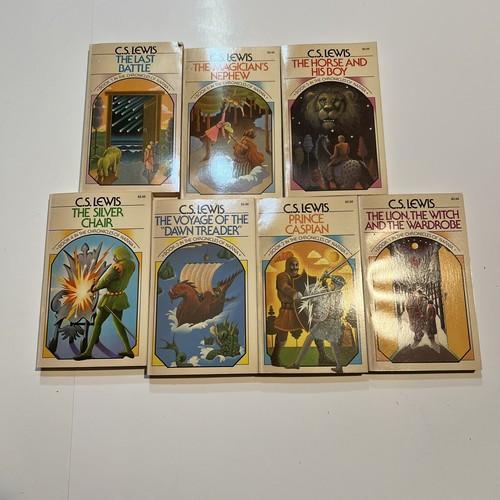 Vintage C.S. Lewis The Chronicles Of Narnia Set 7 Books Box Set Good Condition - Imagen 5 de 18