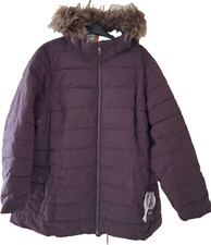 Killtec S+oy Ladies Waterproof Purple Auberguine Puffer Jacket Coat Size 26 Bnwt