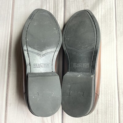 New Kenneth Cole Reaction Mens Leather Loafers 21342 Slip On  display picture 2