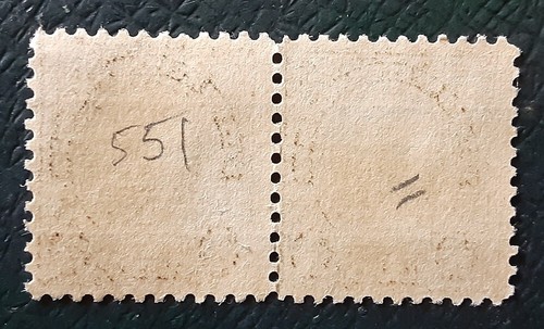 US 1925 1/2c Scott 551 Hale Precancel Horizontal Pair Springfield Ohio FVF 5139 - Picture 2 of 2