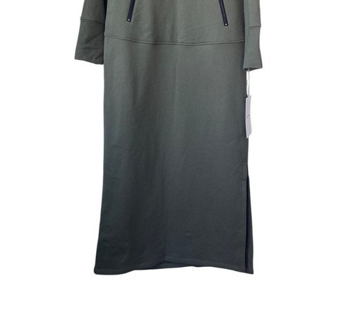 Marcella New York Sweatshirt Maxi Dress Sz LP Hooded Minimalist Boxy Lagenlook - Picture 8 of 15