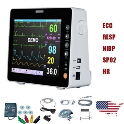 TEMP SPO2-Multi-parameter-Vital Sign Machine Patient Monitor 6-parameter Medical