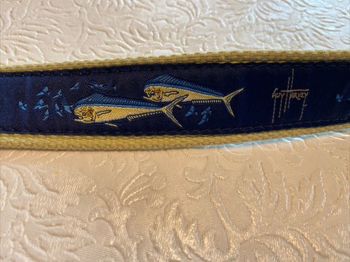 Guy Harvey belt size 30 leather/material - Picture 3 of 6