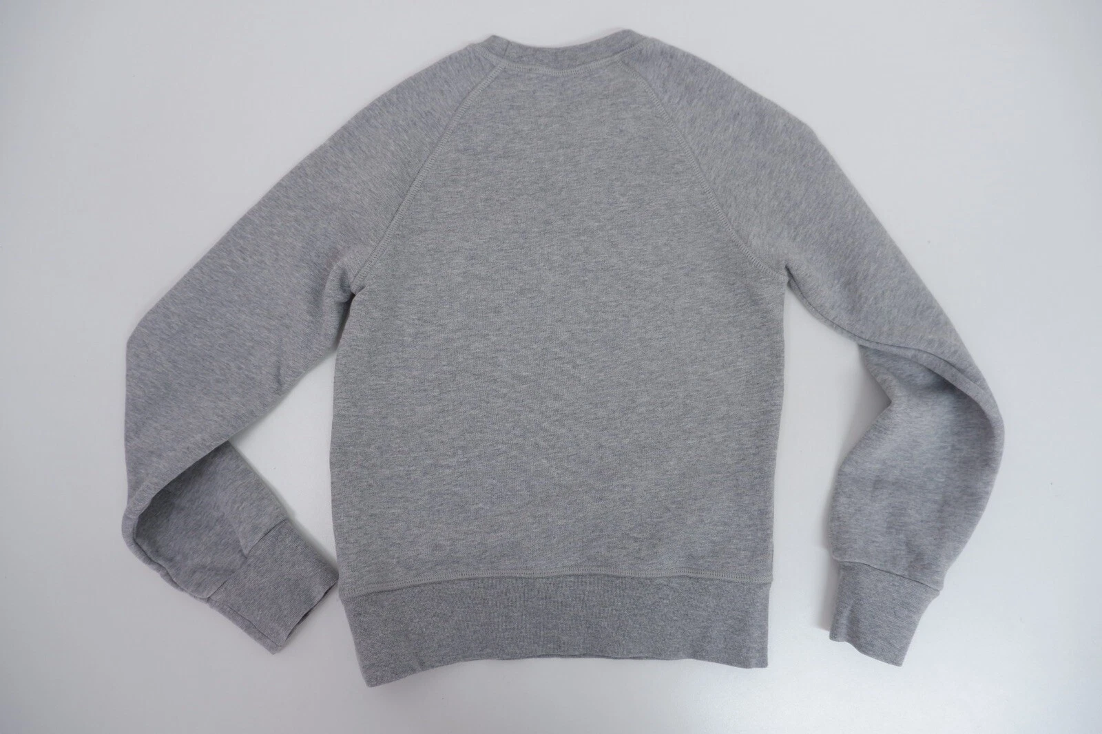 Felpa Maglione Dsquared2 Ds2 Ragazzo Età 8 Anni Stampata Grigia Manica Lunga