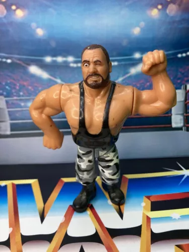 Butch The Bushwhackers (1991 Series 2) Hasbro WWF 5" Figure (EXCELLENT) #3