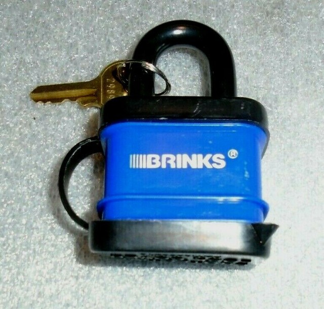modern Brinks money bag padlock with key eBay