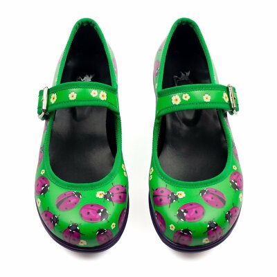 Mary Jane Loveliness Rainbows and Fairies Flat Vintage Shoes