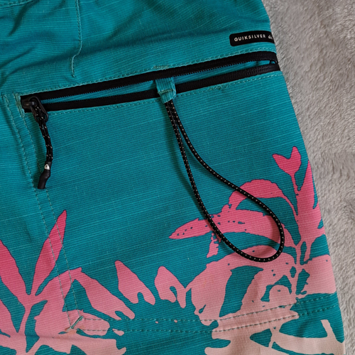Quiksilver Boardshorts Herren blau tropisch Stretch Surf Strand Badehose 32 - Bild 13 von 13
