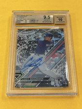 2017 Topps High Tek Cody Bellinger Blackout Auto BGS 9.5 10 MS366
