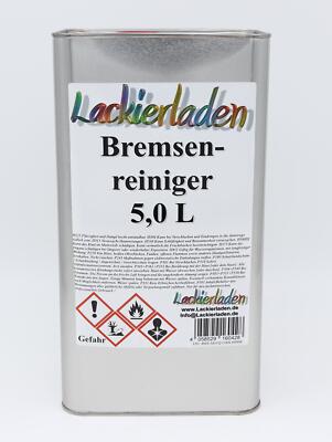 Lackierladen 5 l Bremsenreiniger Fettlöser für Bremse Kupplung Getriebe Glas