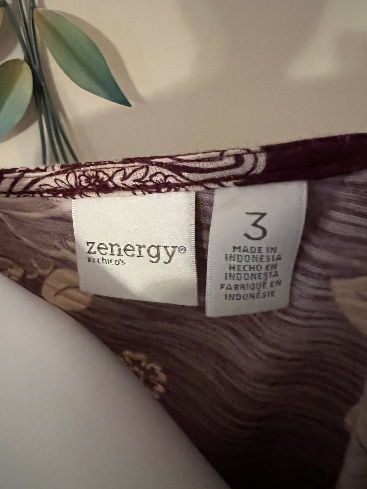 CHICO’S ZENERGY Top SIZE 3 eBay