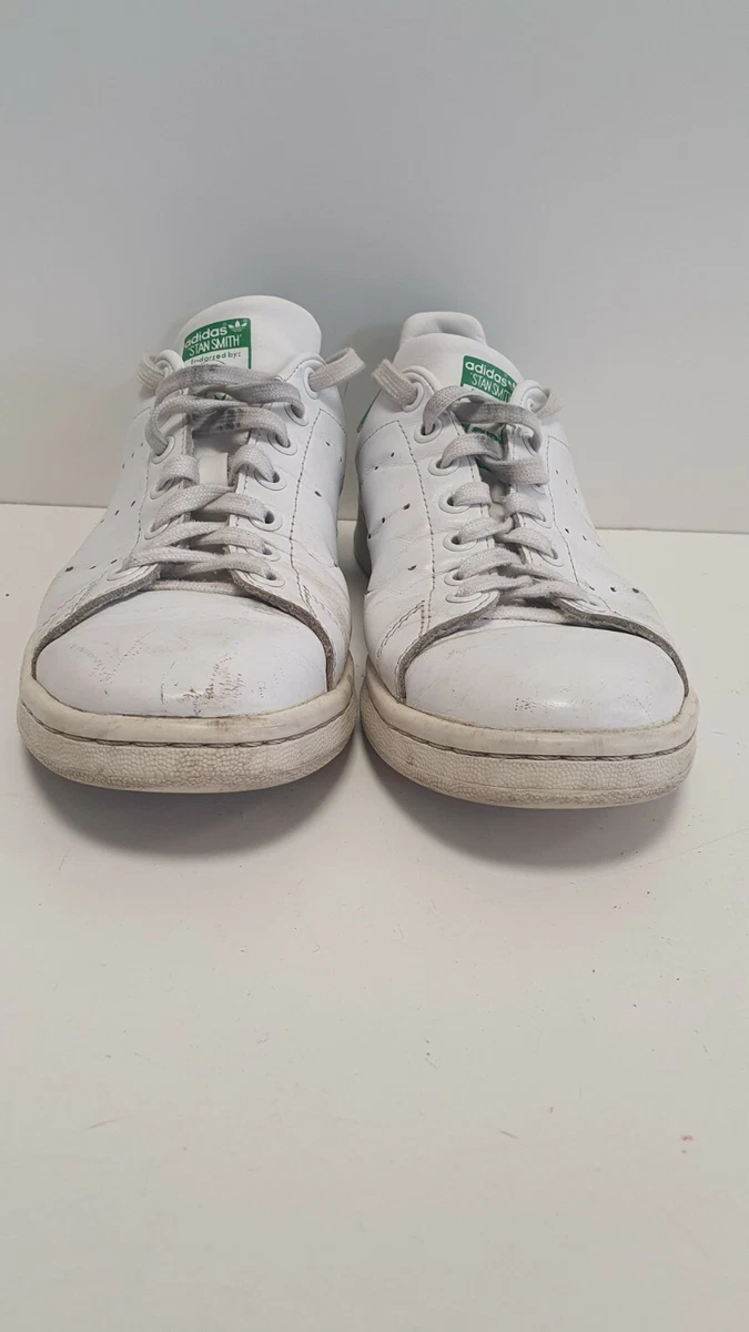 AA732 MENS ADIDAS ORIGINALS STAN SMITH WHITE GREEN TRIM LEATHER TRAINERS UK  7 | eBay