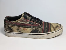 Vans Off The Wall Old Skool Shoes Sneakers Multicolor Aztec Print Men's Size 8.5