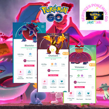 Pok mon go gigantamax blastoise charizard venusaur NON shiny-Trade 20k-Digital