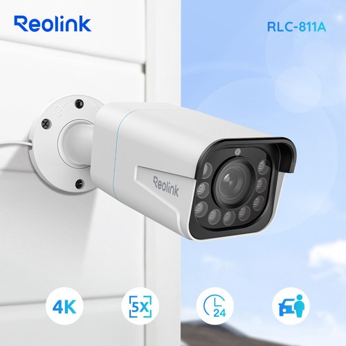 Reolink 811A 4K 8MP Spotlight POE Security Camera Zoom Detection Two Way Audio - Picture 2 of 12