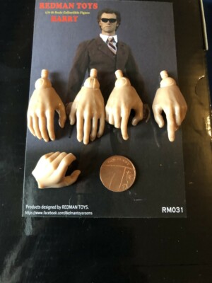 Redman Toys Dirty Harry brauner Anzug Ver Hände x 5 lose 1/6 Skala