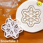 Snowflake cookie cutter (Style 2) | Christmas winter festive xmas biscuit frozen
