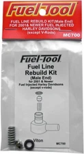 Fuel Tool Male End Fuel Line Rebuild Kit MC700 Harley Davidson w/Delphi EFI