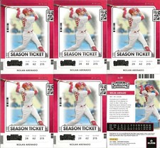 2021 Panini Contenders NOLAN ARENADO - Lot of 6 Cards - #51 Base - Cardinals
