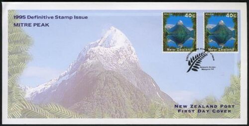 Nouvelle Zélande 1312x2, FDC. Michel 1452. Mitre Peak, 1995. - Photo 1/1