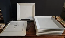 THE CELLAR WHITEWARE SQUARE 10.5" PLATES WHITE (Macy's)