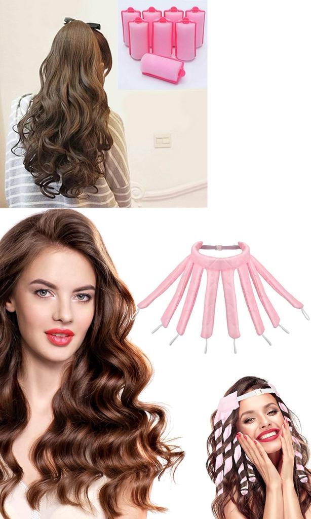 Simple Natural Ways to Make Hairs Curl! Foam Roller Rod Headband, Lady  Like