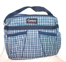 NEW WITH TAG VINTAGE CENTURY BLUE DIAPER BAG WITH /CHANING PAD 14" X 17"