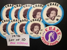 1976 Football Disc Crane WALLY CHAMBERS CHICAGO BEARS Lot of 10 Free Ship